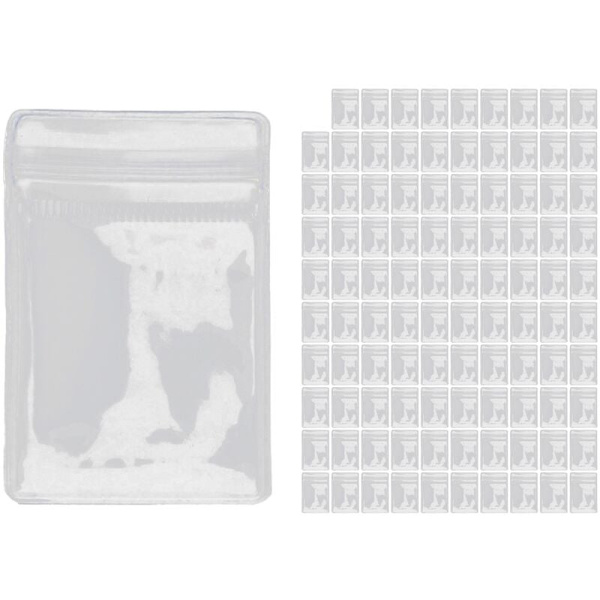 Transparent opbevaringsbog Anti-Oxidation opbevaringsorganisator taske (100 lynlåse)