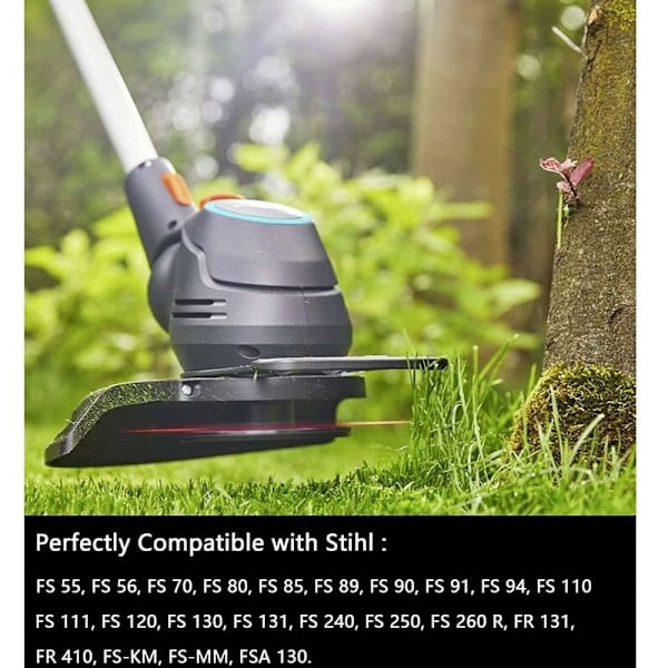 C26-2 Gresstrimmerhode Kompatibel med Stihl FS 55/56/70/94/91/111/131/240 4002710 2137, M10 x 1.0
