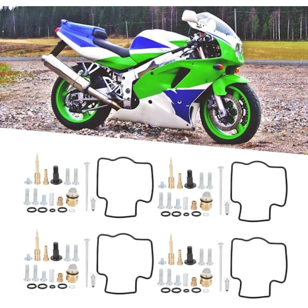 4kpl Moottoripyörän Kaasuttimen Korjaussarja Kawasaki ZX750 Ninja ZX7R 19962003