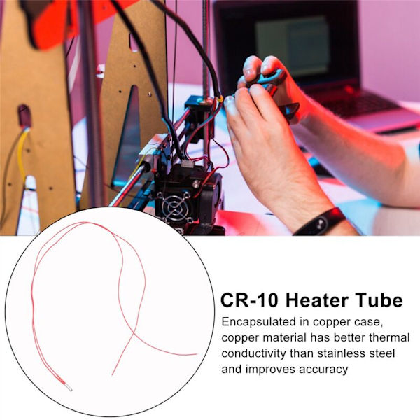 12V 40W varmepatron til 3D-printer varmeelement Mendel Creativity 3/3Pro -10 -10S S4 S5 (3-pak)