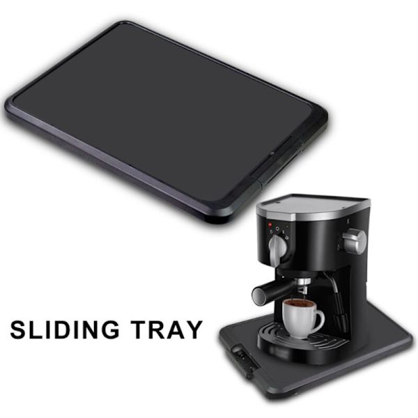 Kaffe Maskin Bas Praktisk Caddy Platta Kök Apparat Glidande Bricka Rullande Bricka Bänkskiva Förvaring Flyttbar Slider