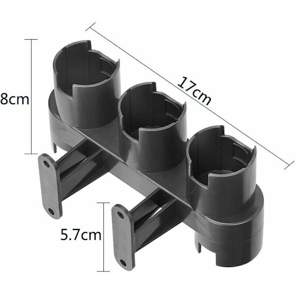 Vægbeslag til Dyson V11 V10 V8 V7 Støvsuger, Tilbehørsholder Dok Station til Dyson V7 V8 V10 V11 Serie Støvsuger (med Delepakke)