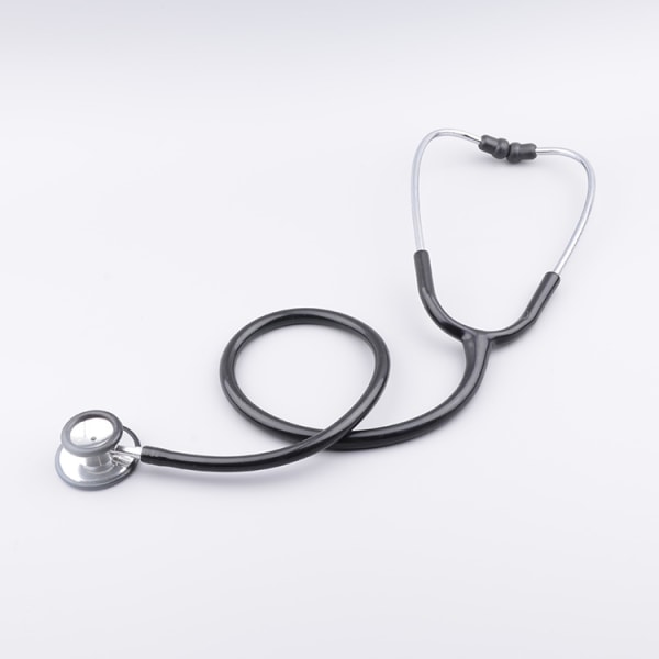 Stetoskop i rostfritt stål, Vuxen, svarta bröststycken-headset