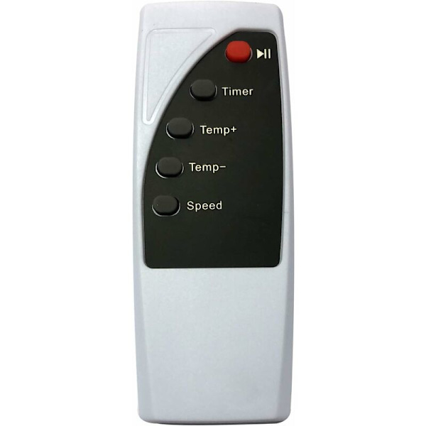 Kompakt Väggmonterad Värmefläkt - Justerbar Termostat - LED Digital Display - Tyst - 2 Hastigheter - Fjärrkontroll - 400 Watt - Vit