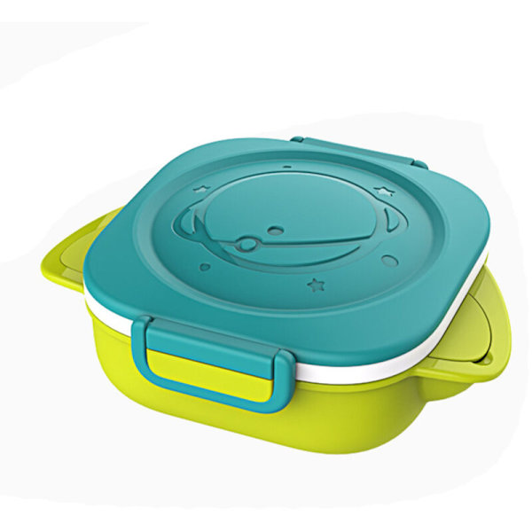 Lunchbox i Rostfritt Stål med Anti-Brännskydd, Isolering för Händer, Avtagbar Tät Fack, Modell B