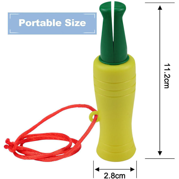 Andefløyte, realistisk PVC-fløyte for andejakt med snor, andefløyte for andejakt, andefløyte for andejakt