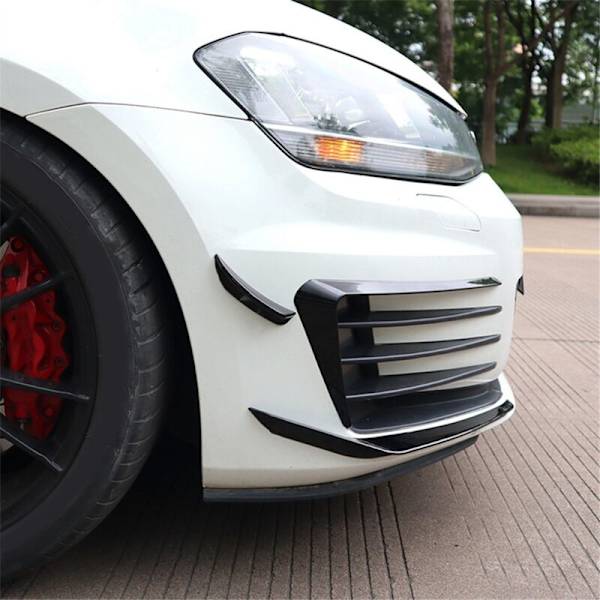 Bumper Splitter för GOLF 7 MK7 2013-2016 Dimljuskåpa Trim Luftventilationsklaff Canards Karosseri Kit