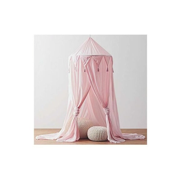 Barnvagn Baldakin Baby Baldakin Säng Chiffon Baby Spjälsäng Dekorativ Baby Myggnät Walk-in Closet Inomhus Utomhus Lek Läsrum (Rosa)