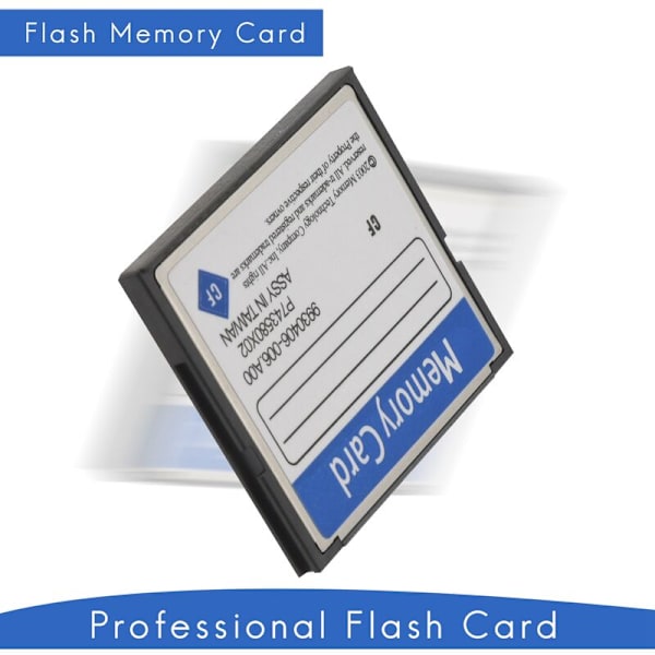 Profesjonelt 32 GB Compact Flash-minnekort (hvit og blå)