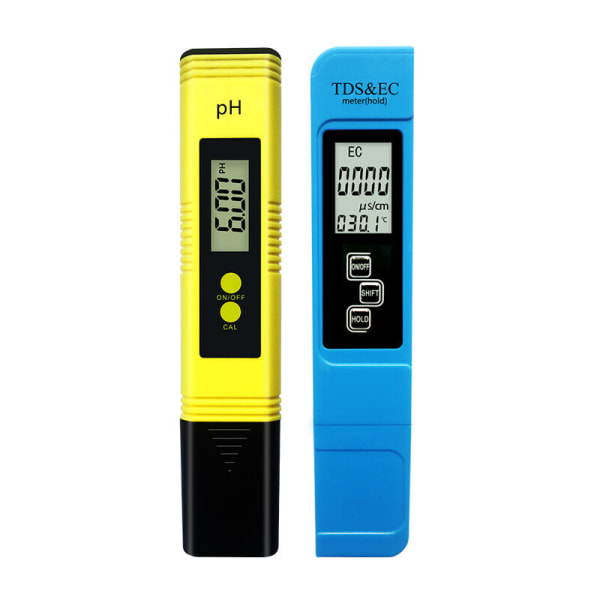 Vattenkvalitetstestmätare TDS PH EC Temperatur 4 i 1 Set Digital testare med LCD-display Test för simbassäng, akvarium