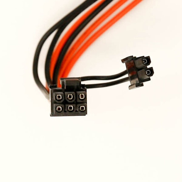 8-pak PCI-kabel 6-benet til 6+2-benet han til han PCI-E-kabel 6-benet til 8-benet (6+2), længde 23,6 tommer 18 AWG