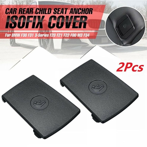 2X for - F20 F30 F31 E84 E87 ISOFIX Dæksel til Bagerste Børnesæde 3 Serie 52207319686