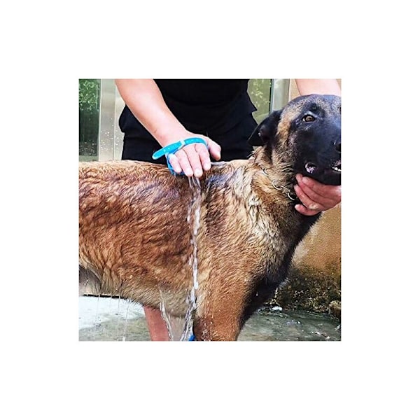 Duschspray för hundar, hundbadverktyg, justerbar handhållen borste och torkdukar 2 i 1-2,5 m