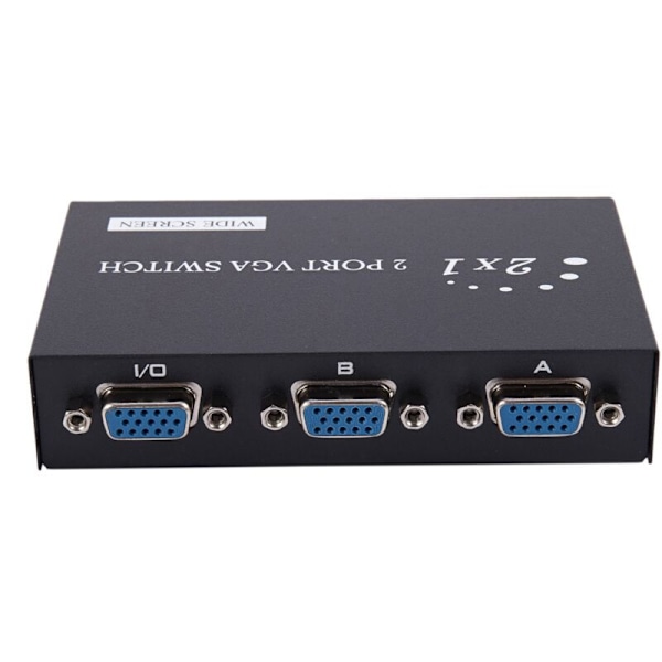2X 1920X1440 VGA-bryter 2-Inn-1-Ut 2 Switcher Splitter-boks