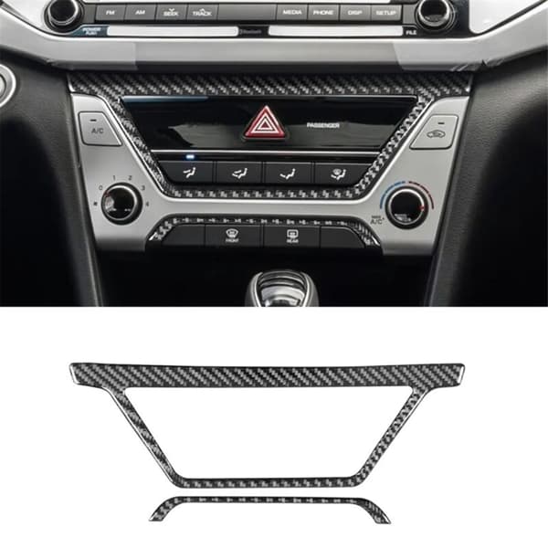 Blød fiber til 2017 2018 2019 2020 tilbehør central kontrol A/C aircondition panel trim