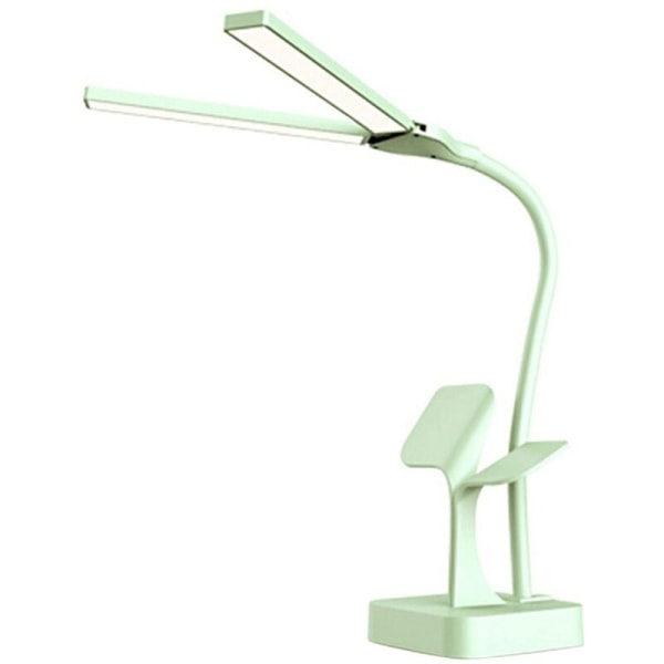 Mini Ögonskydd Skrivbordslampa USB Laddning Student Sovrum Sovsal Led Klämma Dubbel Lampa Fällbar Mössa Nattlampa D