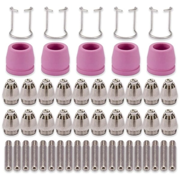 AG60 SG-55 WSD-60 Plasma Cutter Torch Tip Suuttimet Kulutustarvikkeet Sarja Plasma Cutter Lisävarusteet 50PK