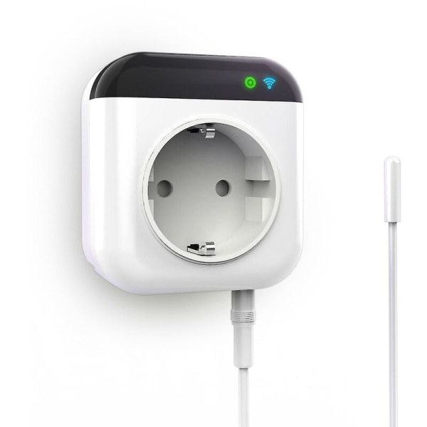 Smart Wifi Programmerbar Termostat Power Med App Fjärrkontroll Trådlös elektrisk plug-in Temperaturkontroll Lycklig