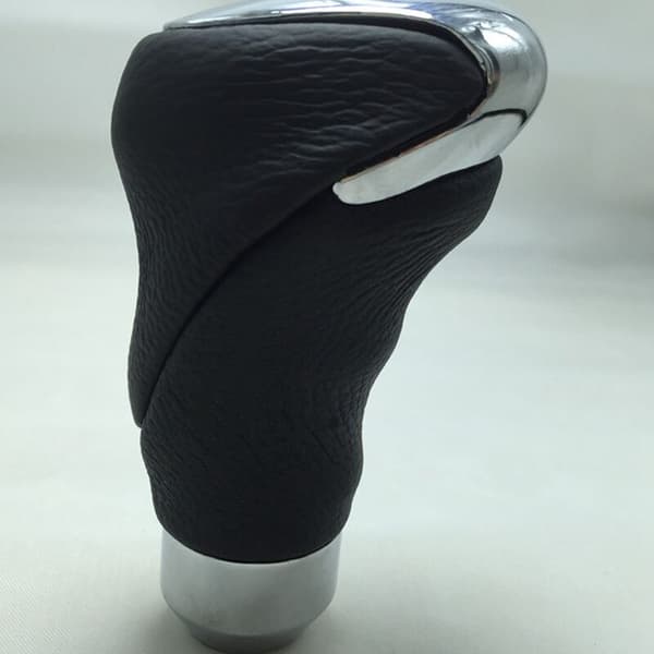 Universal bil læder auto manuel hoved pind gear skift knob adapter