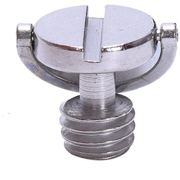 Längre axel D-ring skruv 3/8 tum -16 gängor stativ kamera frigöring monteringsskruv adapter (2-pack)