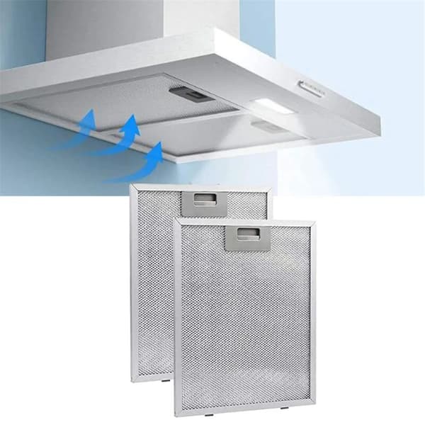 2 st köksfläktsfilter köksfläktsfettfilter ventilationsfläkt aluminium dammsugarfilter
