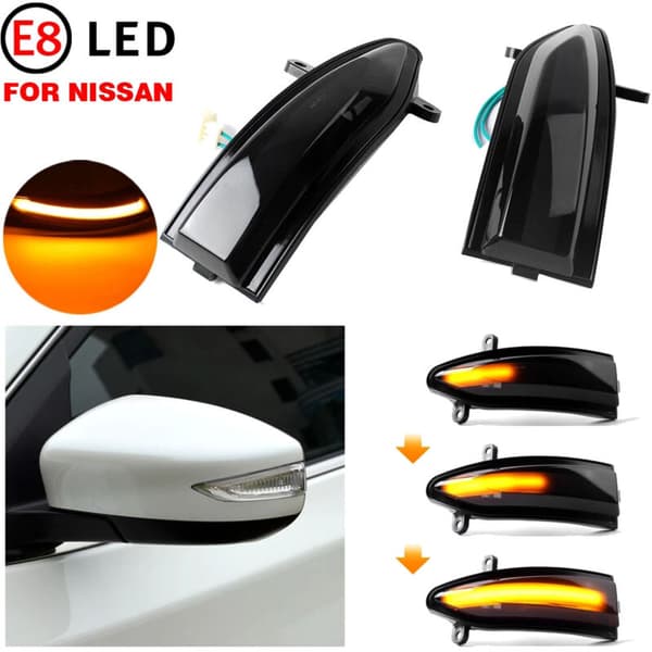 Auto Dynamisk LED Blinklys Sidespejl Lys til Teana L33 2013-2018 Sylphy Sentra Tiida