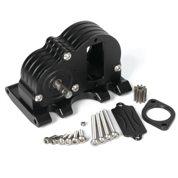 LCG lavere tyngdepunkt gearkasse med skridplade til 1/10 RC Crawler Axial SCX10 I II III Capra opgraderinger