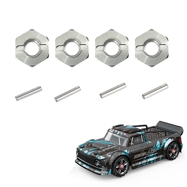 8 st metall 12 mm hjulhexnavadapter för Go H16 16207 16208 16209 16210 14301 14302 RC biluppgradering