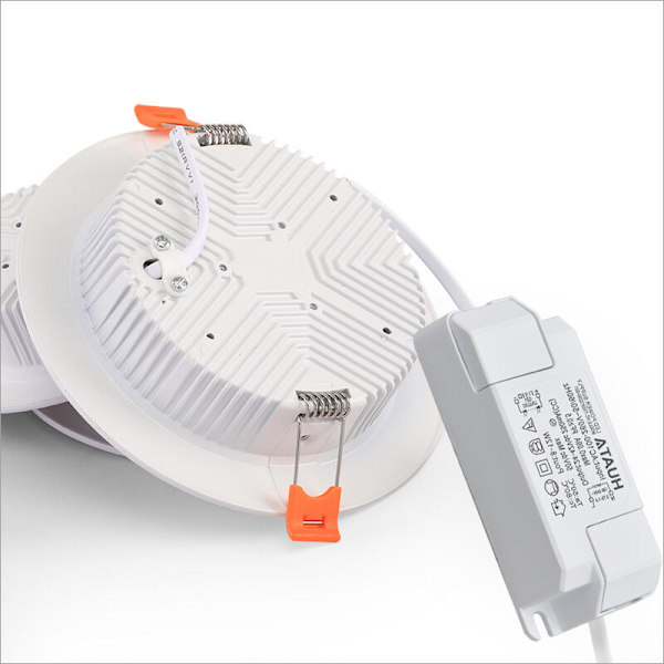 Indbygget badeværelsesspotlight - Sæt med 6 LED Indbyggede Badeværelsesspotlights IP44 vandtæt, 6 x 3W Ekstra flade LED spotlights, 4000K Neutralhvid 470LM 2