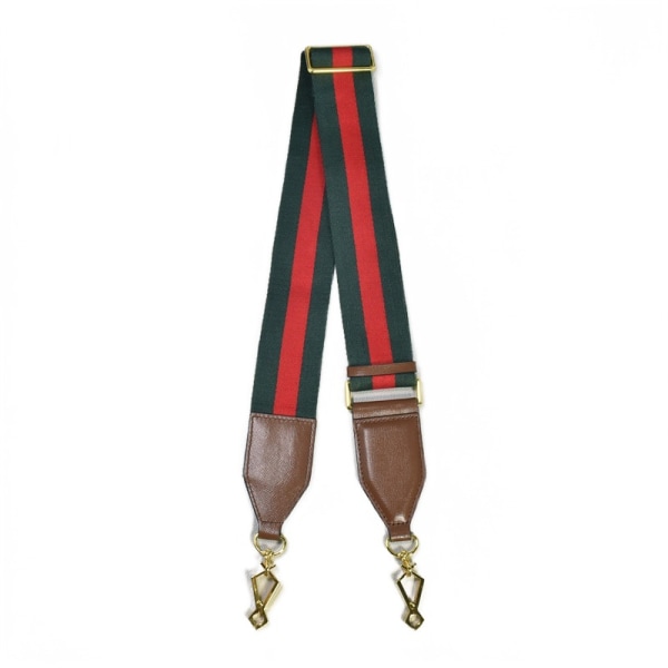 Crossbody-väska med en axel universal röd och blå bred axelrem röd och grön webbing justerbar längd utbytesväskrem