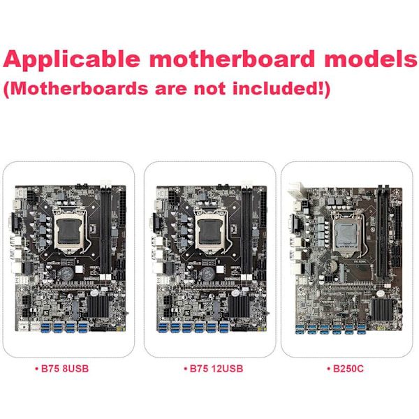 Beskyttelsesplate for I/O for B250C B75 12USB B75 8USB Mining Motherboard Io Baffle Chassis Bracket