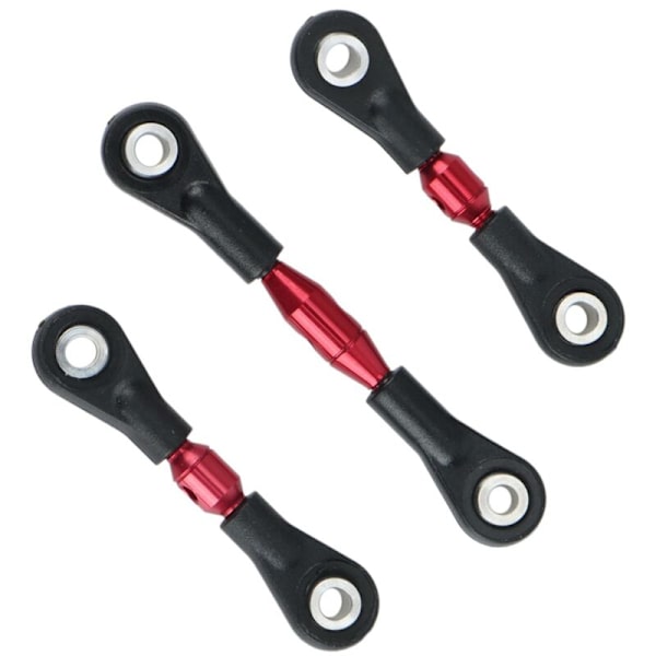 6 kpl Metalliset ohjaustehostimen raidetangon päätevivut TT-01 TT01 1/10 RC-auton päivitystarvikkeisiin, punainen