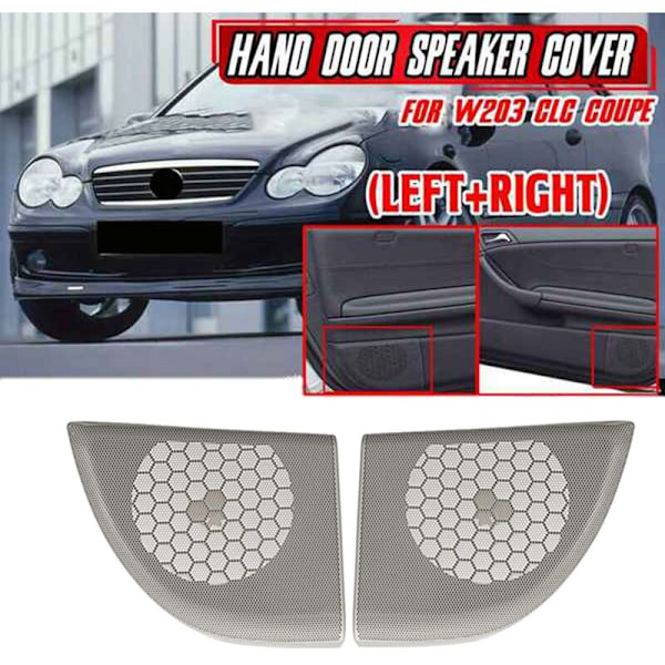 2 st Bilstereo Högtalare Kåpa Trim Högtalargaller för - Coupe Klass W203 2008-2011 A20372703887E94