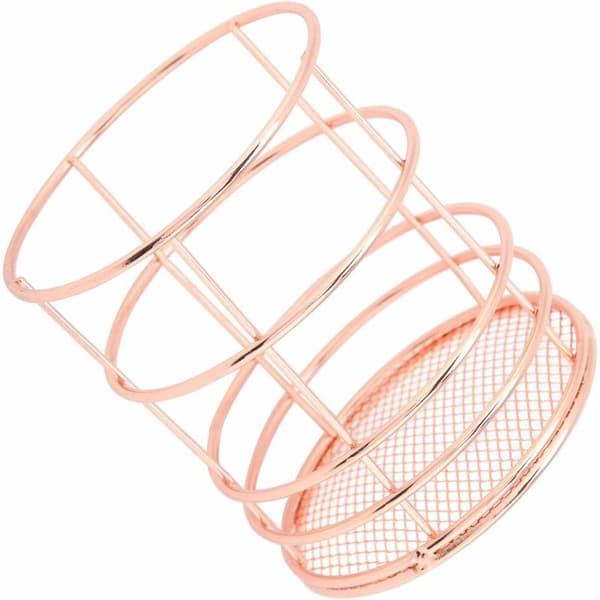 Förvaringskorg i roséguld (S-cylindrisk)