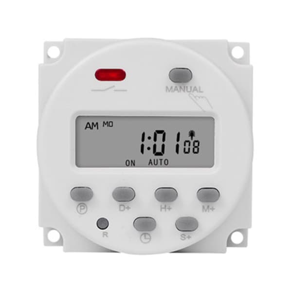 1 Sekund Intervall 12V LCD Timer Bryter Digital 7 Dager Ukentlig Programmerbar Tid Relé Programmerer CN101S