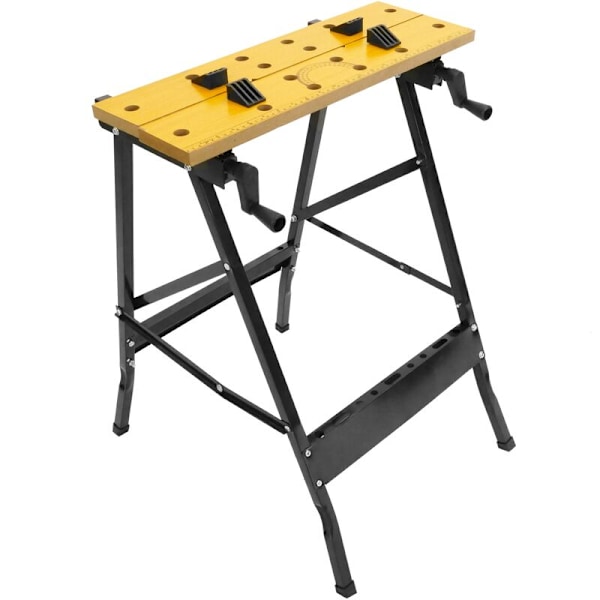 Foldbar arbeidsbenk med skrustikke. Foldbart bord for DIY. 100 kg