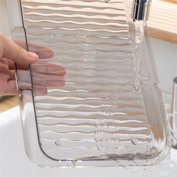 Køkken Side Dishes Wall Mount Grøntsagsbakke Multi-Layer Multi-Funktionel Hot Pot Forberedelse Plade Bakke Gul