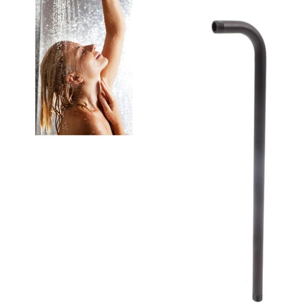 Rustfrit brusearm i rustfrit stål, 52 cm, sort