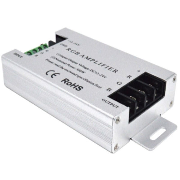 360W RGB LED-förstärkarkontroll DC12V-24V 30A aluminiumhölje för RGB 5050 3528 SMD LED-remsa