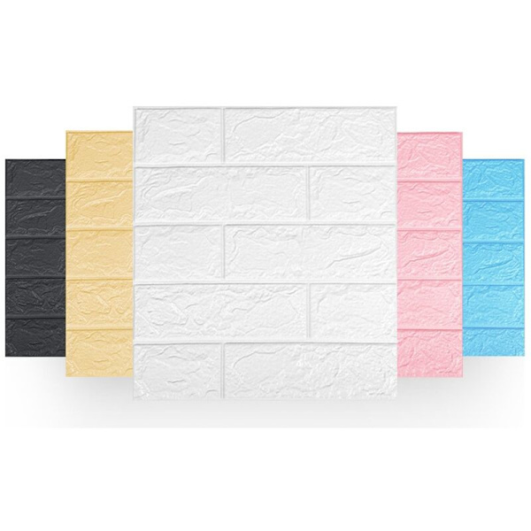 20 kpl sarja 35X38.5 cm 3D seinätarra itseliimautuva vaahtomuovitiili huoneen sisustus DIY tapetti seinäkoristetarra, harmaa musta