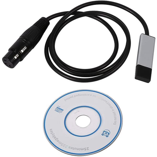 USB til DMX-interfaceadapter DMX512 computer scenen belysningscontroller USB LED-dæmper Dmx512-interface med CD