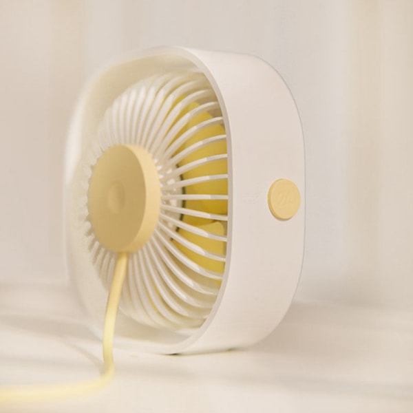 Bærbar Mini-ventilator 3 kølehastigheder til hjemmekontor Kreativt kontor Mini Mute USB-ventilator 360 graders justerbar,