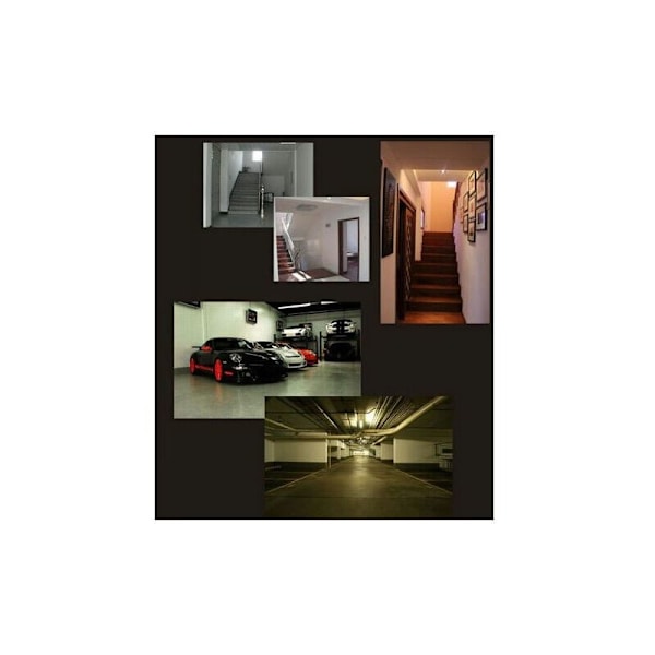 E27 LED-pære med bevægelsessensor, 7W, Hvid, 2 stk.
