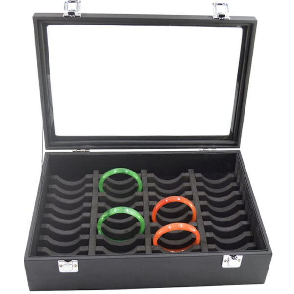 Nya 40 st Armbandshållare Display Stativ Ornament Galler Showcase Klocka Display Förvaring Organizer Svart