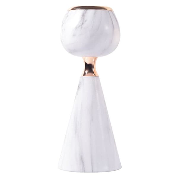 Imitation Marble Pattern Candle Holder Dining Room Decoration Model Decoration Spherical Crafts