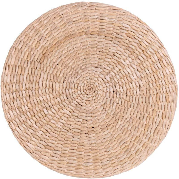 40cm Käsityönä tehty joogatuolin istuinmatto tyynyllä ja tyynyllä