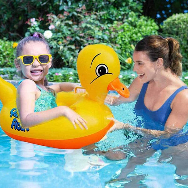Flydebaby Pool Oppustelig, Oppustelig Pool Flydelegeme, Gul And Baby Pool Legetøj