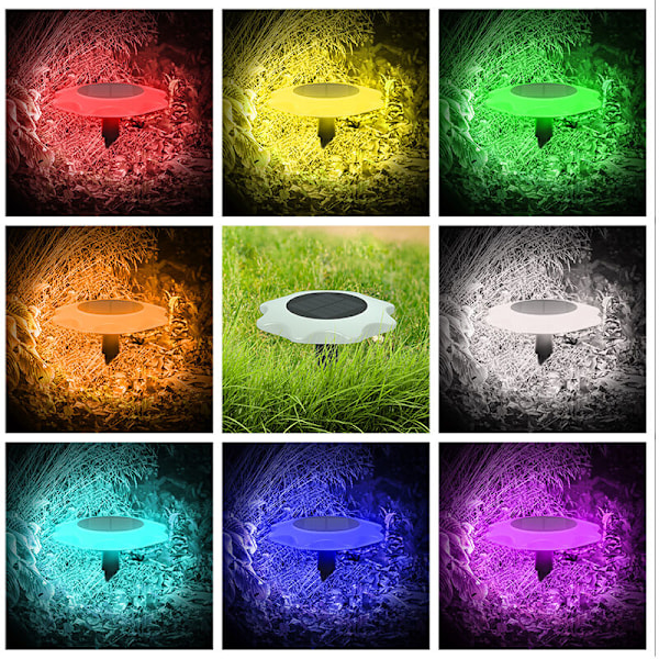 Solcellslampa för utomhusbruk, vinterlampa för utomhusbruk, solcellslampa, fjärrkontroll, intelligent lampa, lämplig för flera scenarier, blomform