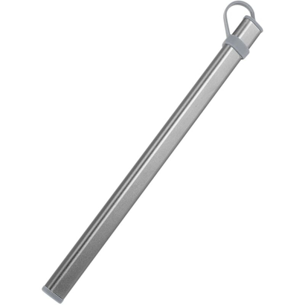 Oppbevaringsrør for spisepinner i aluminiumlegering, grå, uten spisepinner