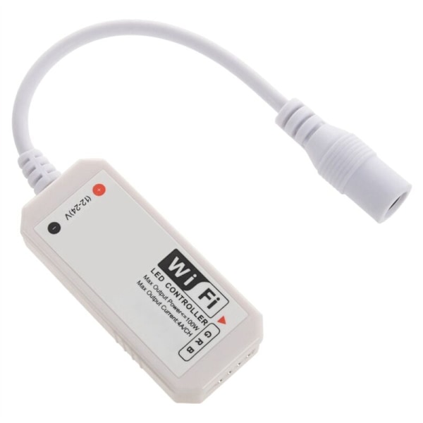 3X LED WiFi Fjernbetjening Fungerer med Alexa/Home Stemmestyring til 5050/3528 RGB Striplys Skift/Dæmper//Lydsenserede Funktion - IOS/Android